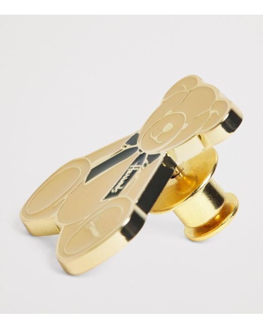 Harrods Metallic Enamel Henry Bear Pin Badge