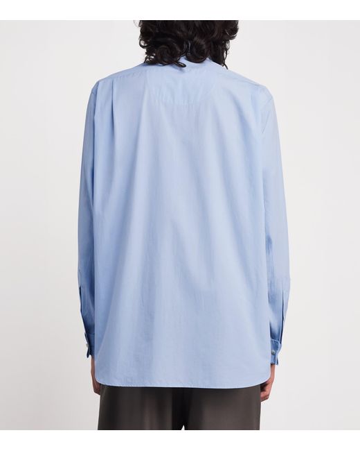 The Row Blue Melchior Cotton Shirt for men