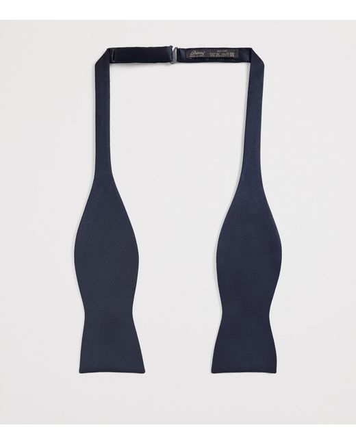 Brioni Blue Silk Bow Tie for men