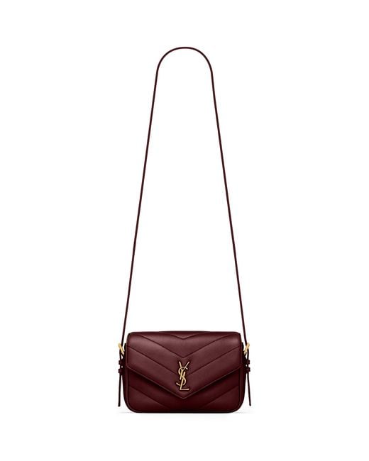 Saint Laurent Red Loulou Toy Cross-Body Bag