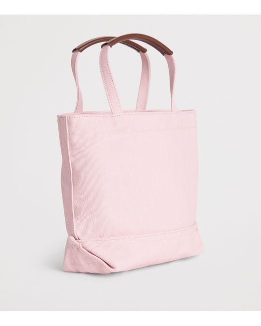 Harrods Pink Small Embroidered Logo Tote Bag