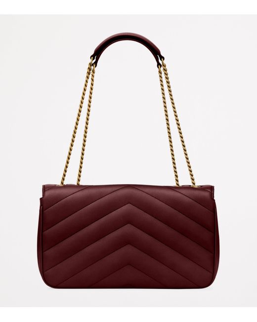 Saint Laurent Purple Medium Loulou Shoulder Bag