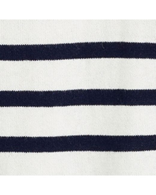 Chinti & Parker Blue Bci Cotton-linen Breton Polo Shirt