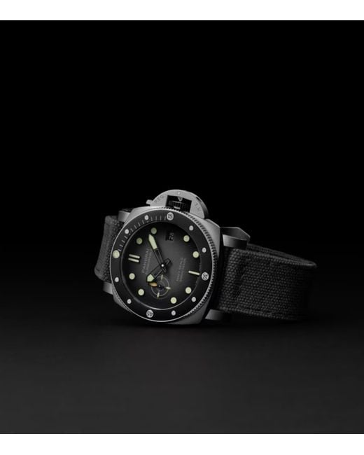 Panerai Black Stainless Steel Submersible Seals Watch