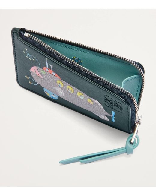 Loewe X Suna Fujita Deep Sea Card Holder in Green | Lyst