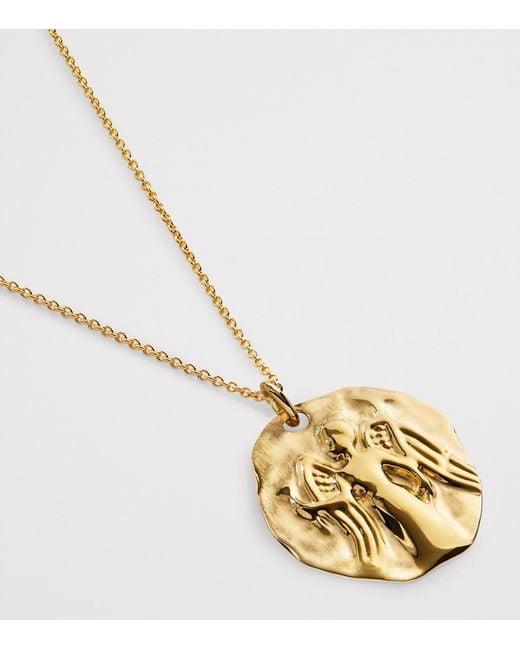 Monica Vinader Metallic Vermeil Zodiac Virgo Necklace