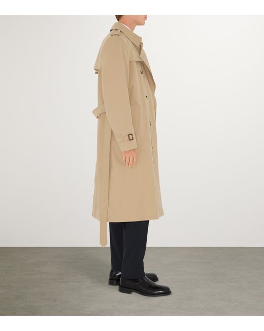 Burberry Natural Long Kensington Heritage Trench Coat for men