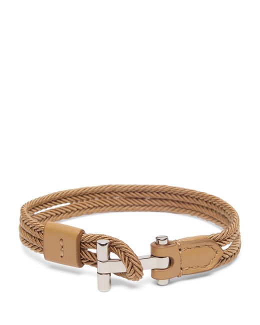 Tom Ford Brown Braided Bracelet for men