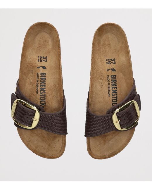 Birkenstock Brown Woven Madrid Big Buckle Sandals