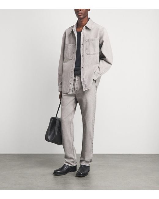 Agolde Gray Craven Denim Shirt for men