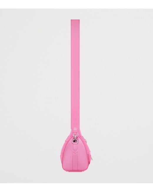 Givenchy Pink Leather Antigona Lock Toy Bag