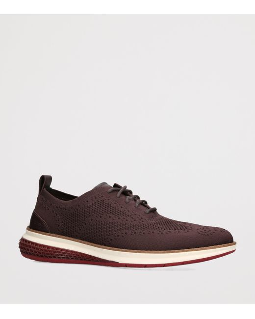Cole Haan Brown Øriginalgrand Energyweave Stitchlite Oxford Sneakers for men