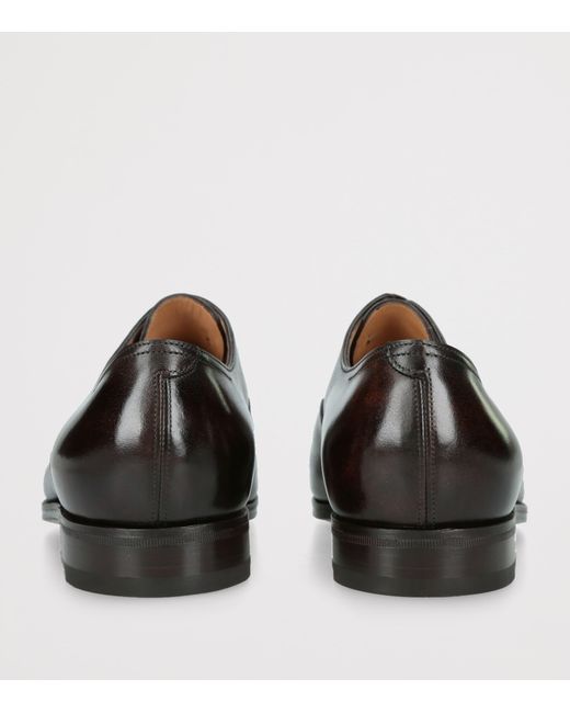 John Lobb Black Leather City Ii Oxford Shoes for men