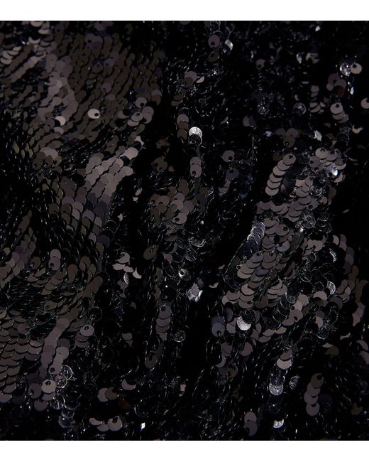 Dries Van Noten Black Sequin-embellished Tailored Trousers for men
