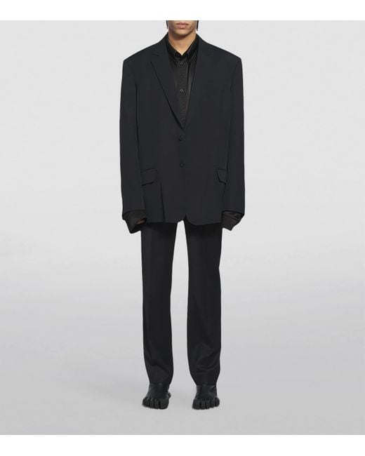 Balenciaga Blue Washed Sb Jacket for men