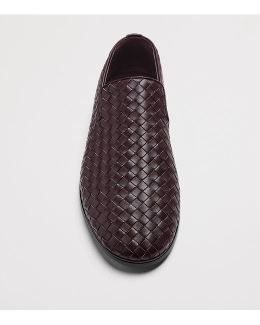 Bottega Veneta Brown Lambskin Sunday Loafers for men