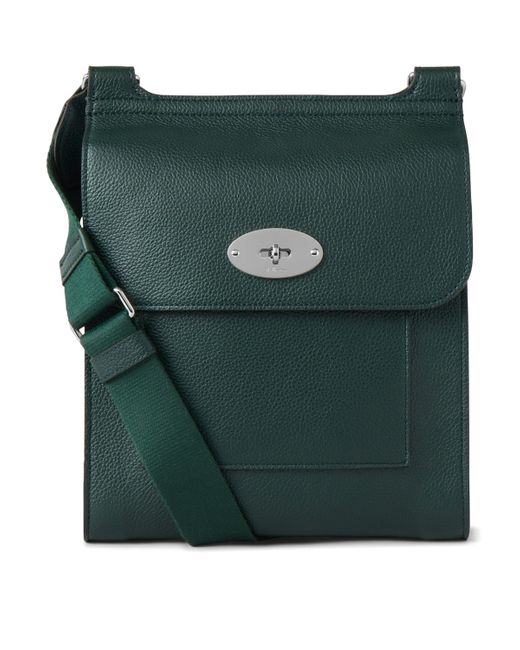 Mulberry Green Leather Antony Shoulder Bag