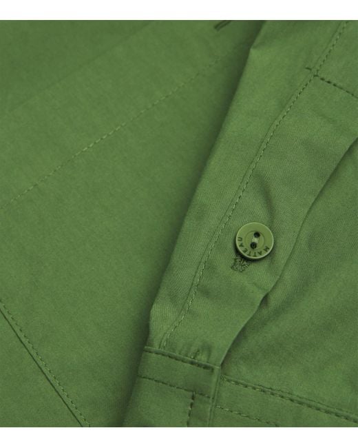 Matteau Green Organic Cotton Oversized Shirt