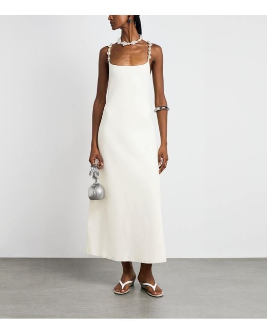 Cult Gaia White Knitted Finley Maxi Dress