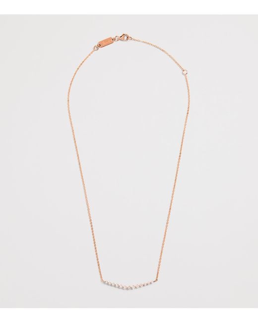 Harrods Metallic And Diamond Graduating Pendant Necklace