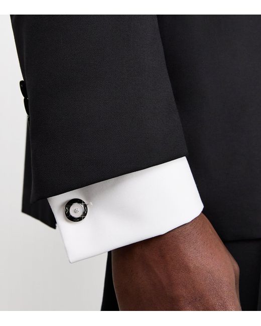 Deakin & Francis Black Diamond And Mother-Of-Pearl Cufflinks for men