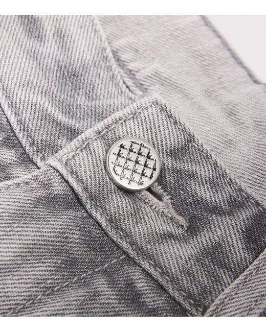 Emporio Armani Gray Baggy Twist Jeans for men