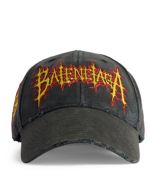 Balenciaga Black Cotton Wet Brush Cap