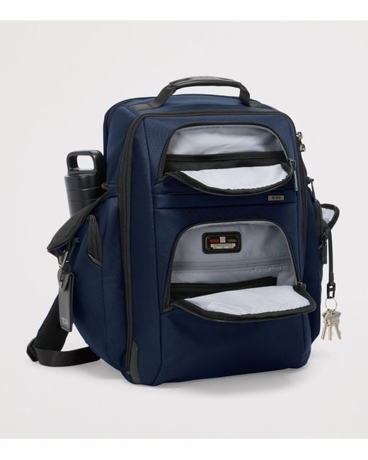 Tumi Blue Alpha 4 Brief Pack Backpack for men