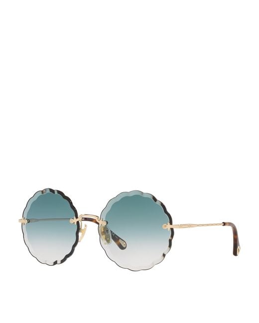 Chloé Blue Rosie Round Sunglasses