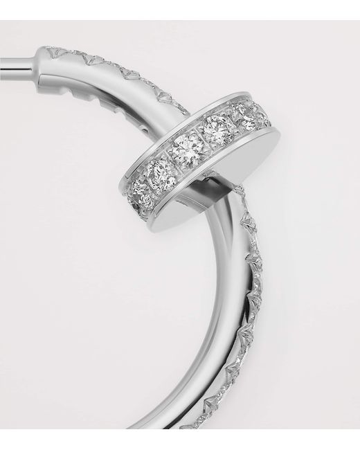 Cartier White And Diamond Juste Un Clou Earrings