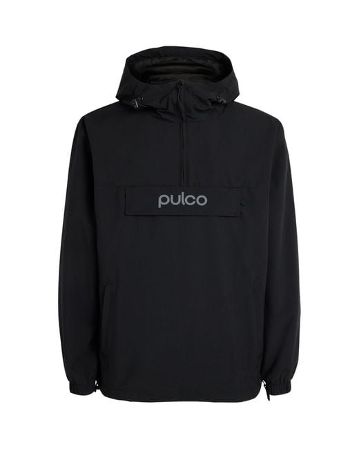 Pulco Studios Black Water-Resistant Coaches Jacket for men