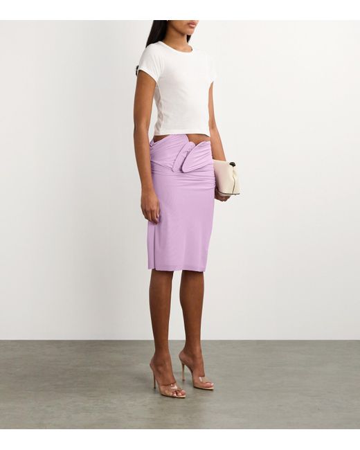 Christopher Esber Purple Encompassed Looped Skirt