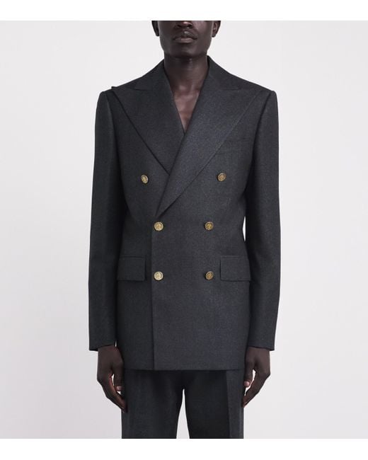 Vivienne Westwood Blue Virgin Wool-Blend Captain Blazer for men