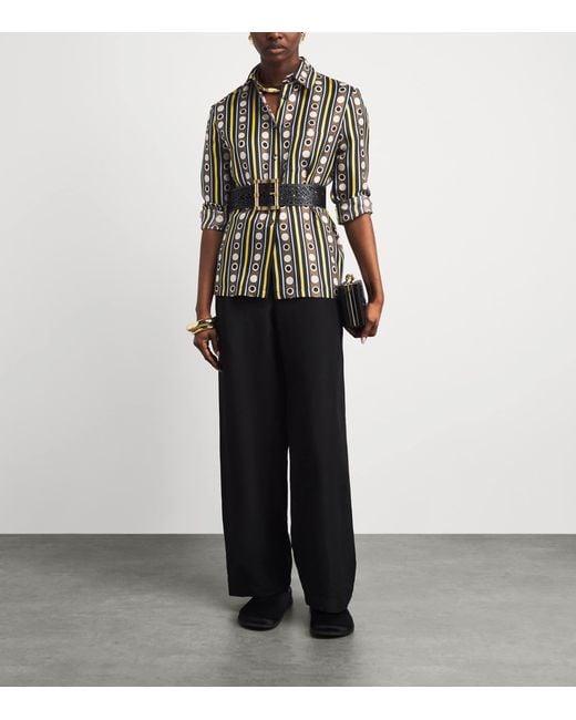 LaDoubleJ Multicolor Silk Printed Shirt