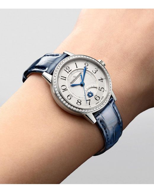 Jaeger-lecoultre Blue Small Stainless Steel Rendez-Vous Night & Day Watch