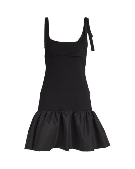 Sandro Black Peplum-Hem Lolita Mini Dress