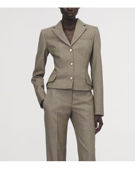 McQueen Gray Wool Blazer