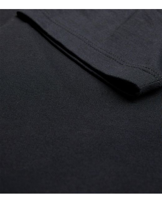 Falke Black V-Neck T-Shirt