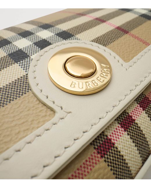 Burberry Metallic Check Note Top-Handle Bag