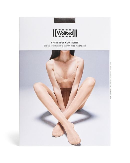 Wolford White Satin Touch 20 Tights