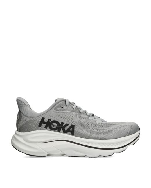 Hoka One One Gray Clifton 10 Trainers for men