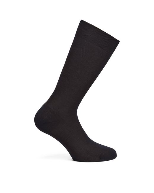 Zegna Black Filoscozia Cotton Chiffon Socks for men