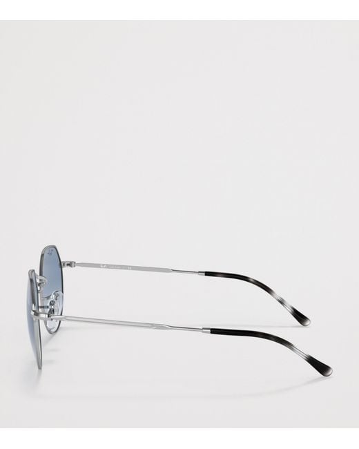 Ray-Ban Blue Metal Jack Round Sunglasses