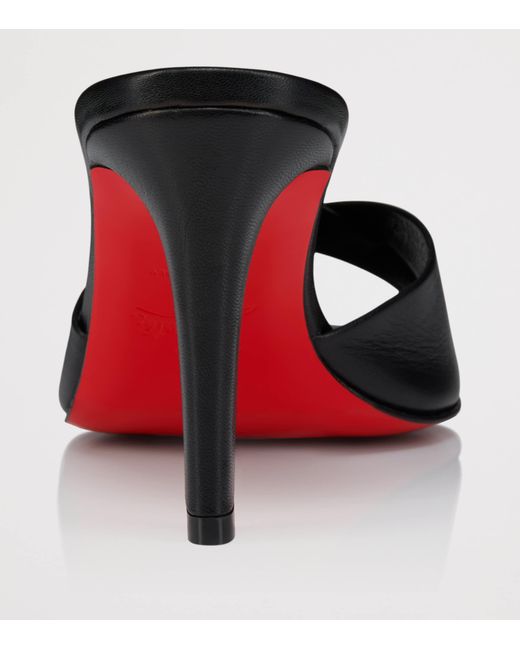 Christian Louboutin Black Fanny Slide Nappa Leather Mules 85
