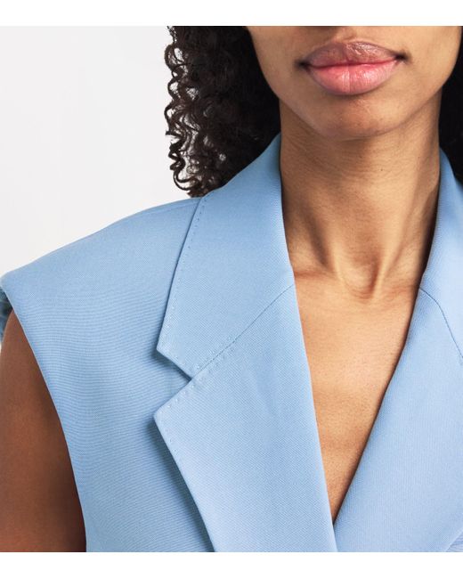 Camilla & Marc Blue Wool Atlantis Blazer Vest