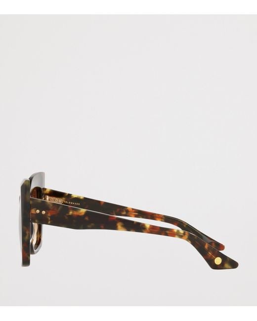 Dita Eyewear Brown Telemaker Cat Eye Sunglasses