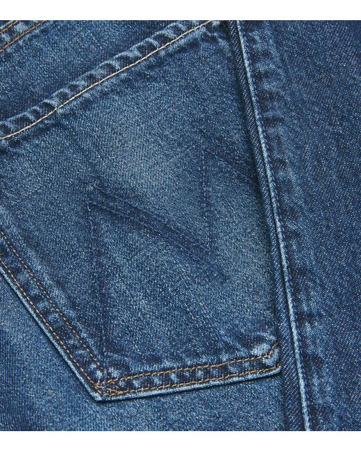 Mother Blue The Half-Pipe Wide-Leg Jeans