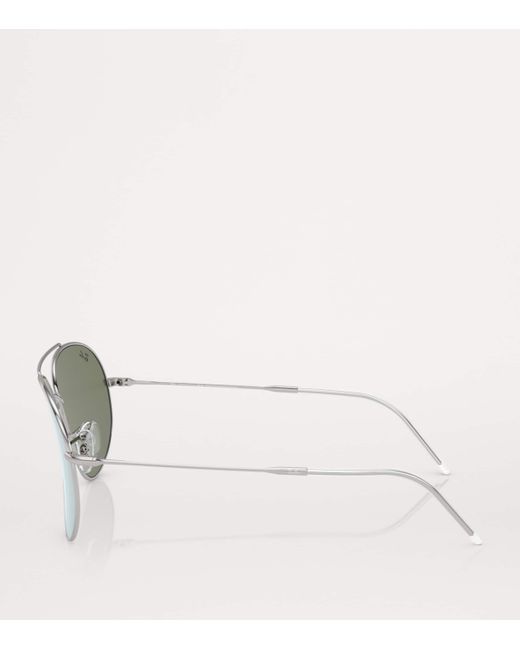 Ray-Ban Gray X Lenny Kravitz Rbr0101S Aviator Reverse Sunglasses