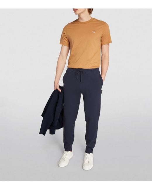 Sandro Blue Patch-Detail Sweatpants for men