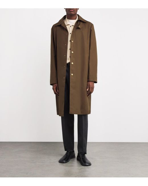 A.P.C. Brown Cotton Arthur Trench Coat for men
